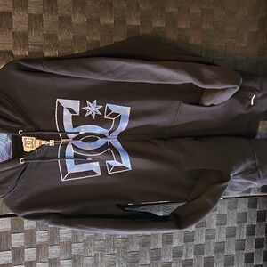 DC DYRDEK  Black Hoodie with Blue Logo